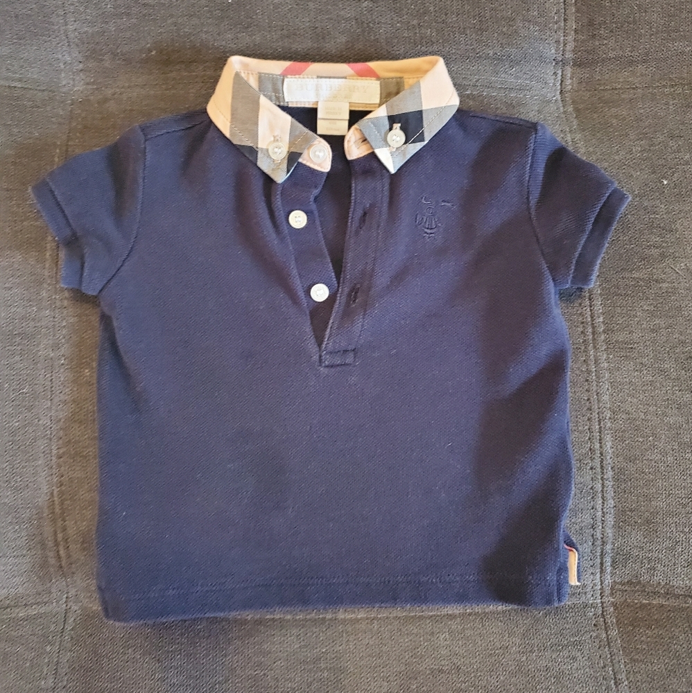 Burberry polo for baby size 6 months